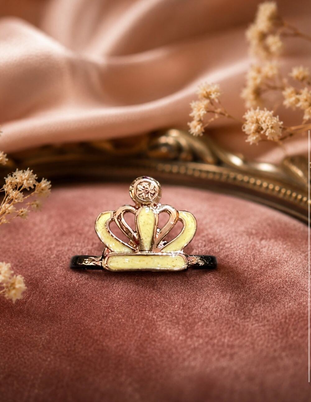 Princess Crown Sterling Silver Ring | Elegant Tiara-Inspired Fashion Ring